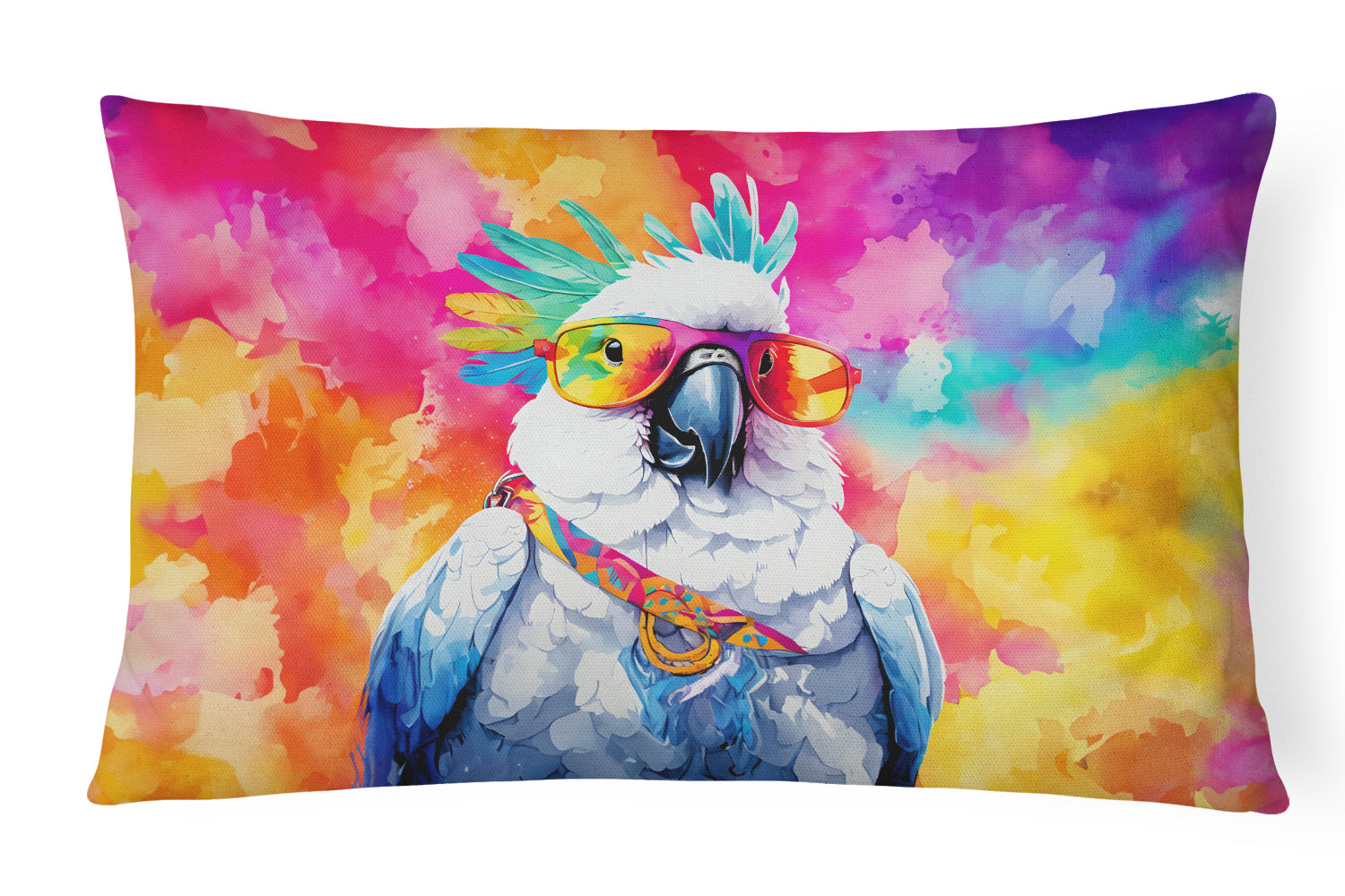 Buy this Hippie Animal Cockatoo Throw Pillow