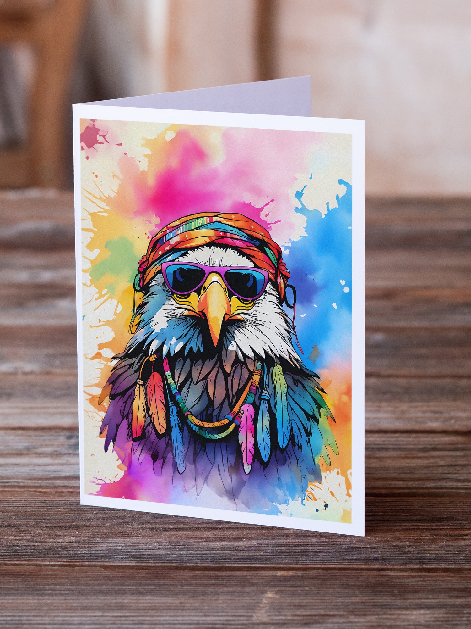 Buy this Hippie Animal Eagle Greeting Cards Pack of 8
