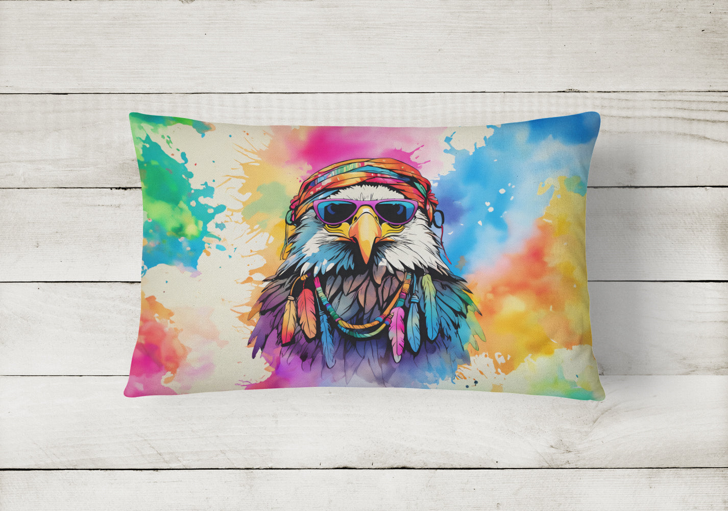 Hippie Animal Eagle Throw Pillow