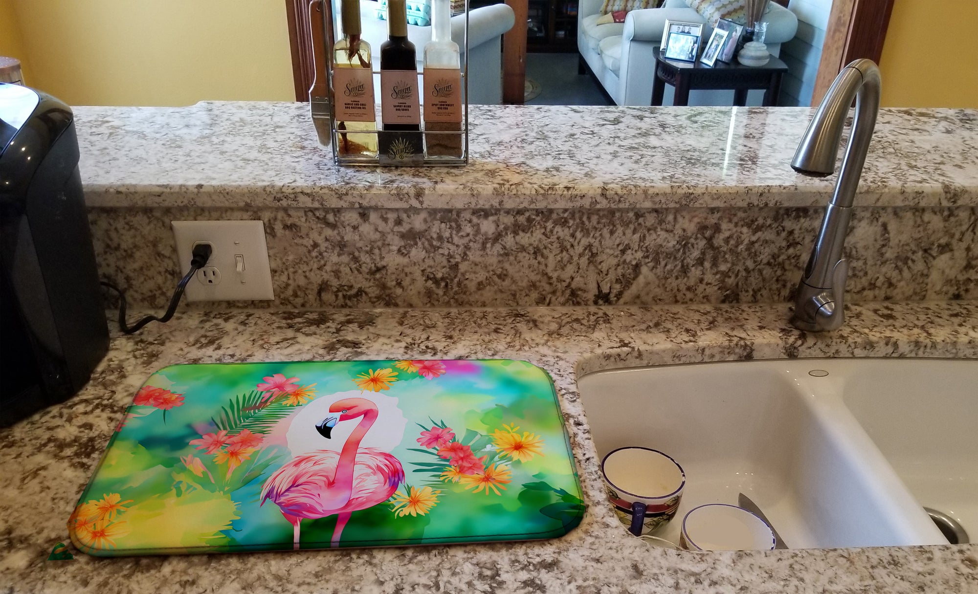 Buy this Hippie Animal Flamingo Dish Drying Mat