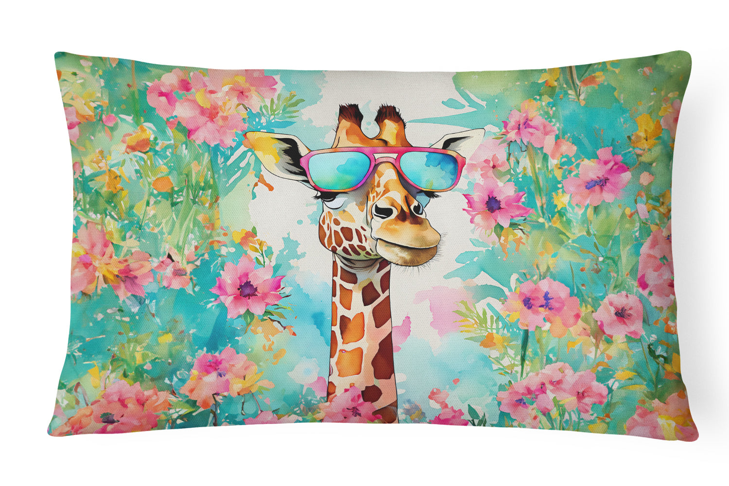 Buy this Hippie Animal Giraffe Throw Pillow