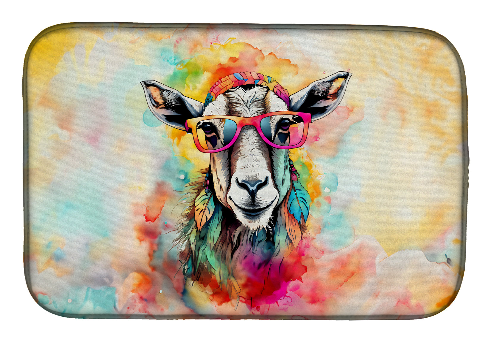 Buy this Hippie Animal Goat Dish Drying Mat