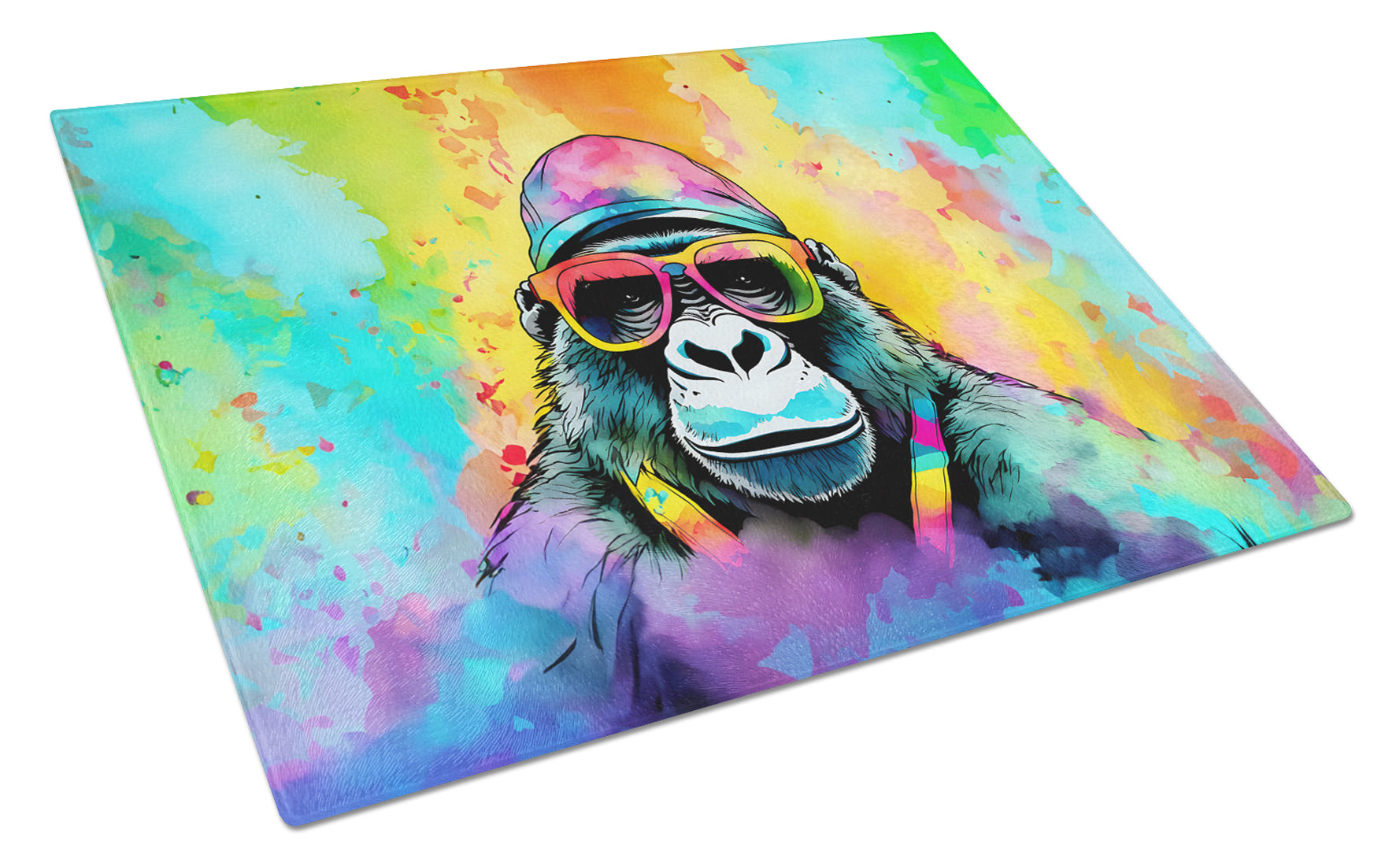 Buy this Hippie Animal Gorilla Glass Cutting Board