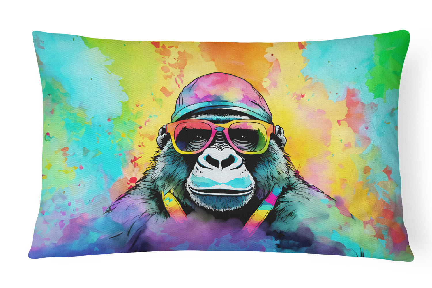 Buy this Hippie Animal Gorilla Throw Pillow