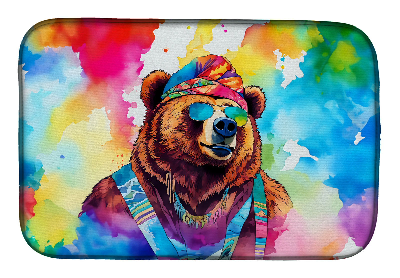 Buy this Hippie Animal Grizzly Bear Dish Drying Mat