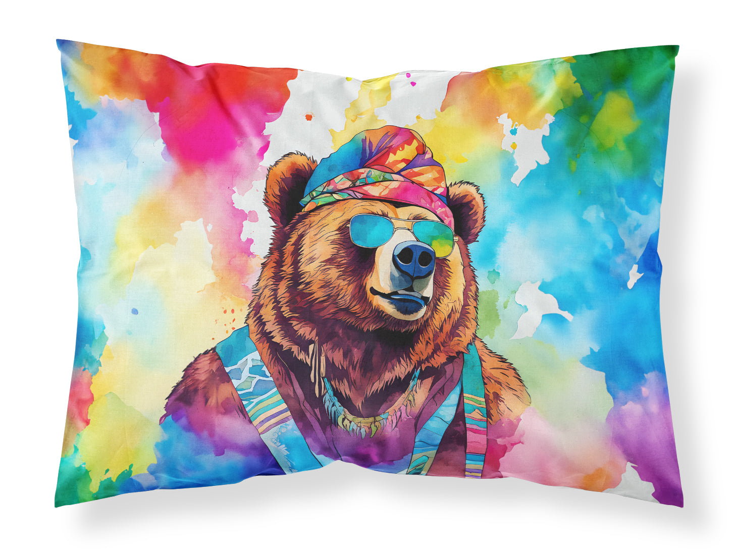Buy this Hippie Animal Grizzly Bear Standard Pillowcase