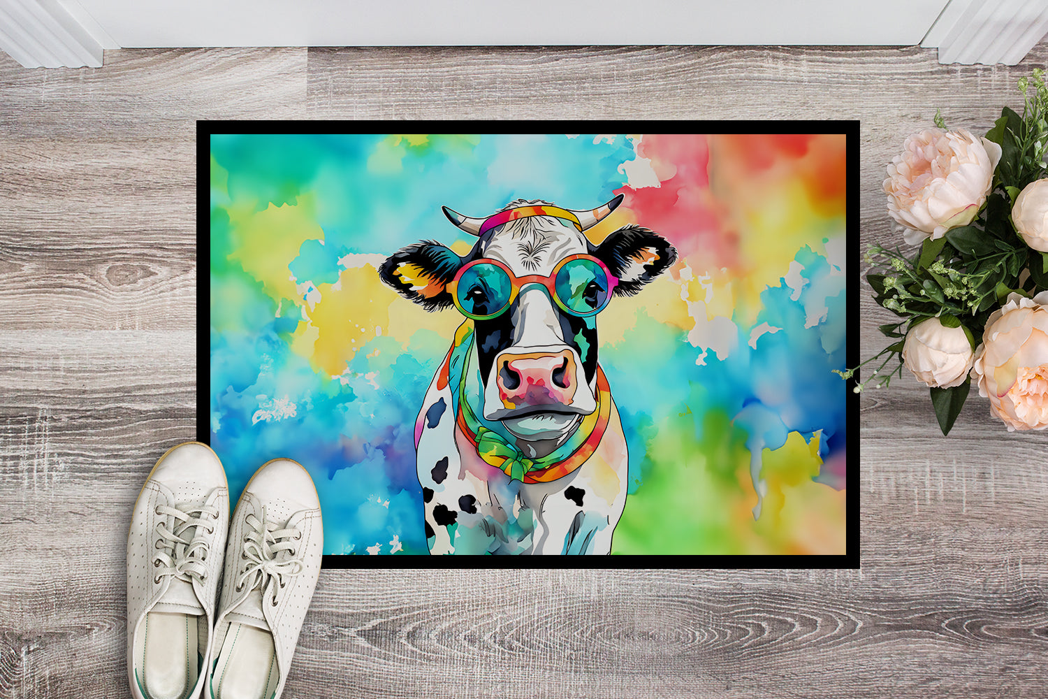Buy this Hippie Animal Cow Doormat