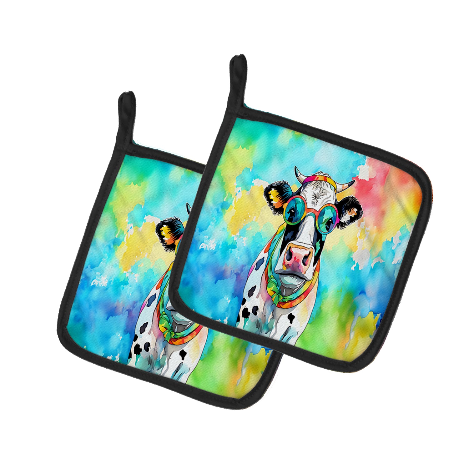 Buy this Hippie Animal Cow Pair of Pot Holders