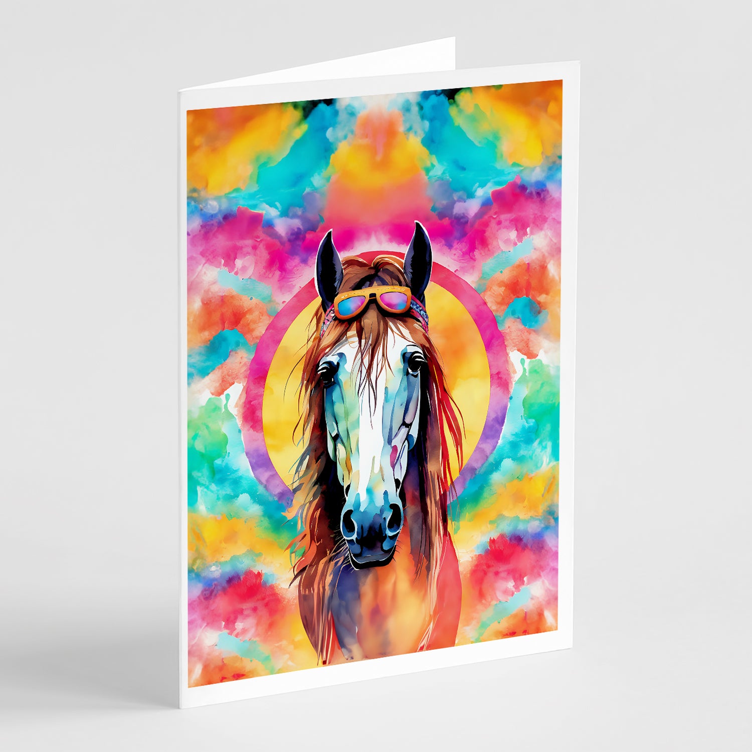 Buy this Hippie Animal Horse Greeting Cards Pack of 8