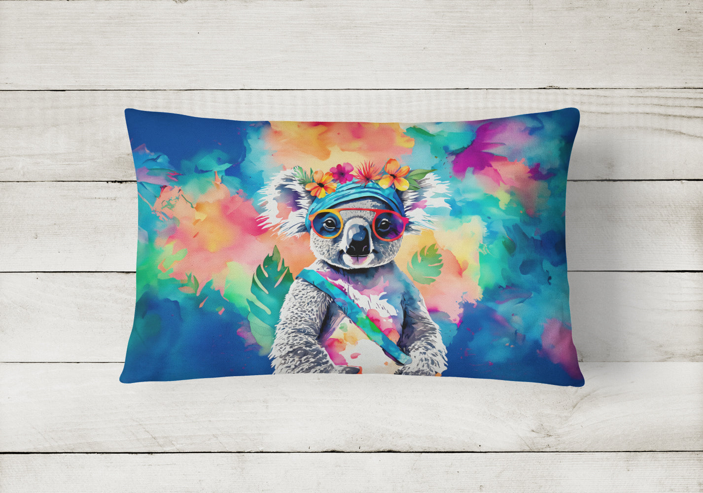 Hippie Animal Koala Throw Pillow