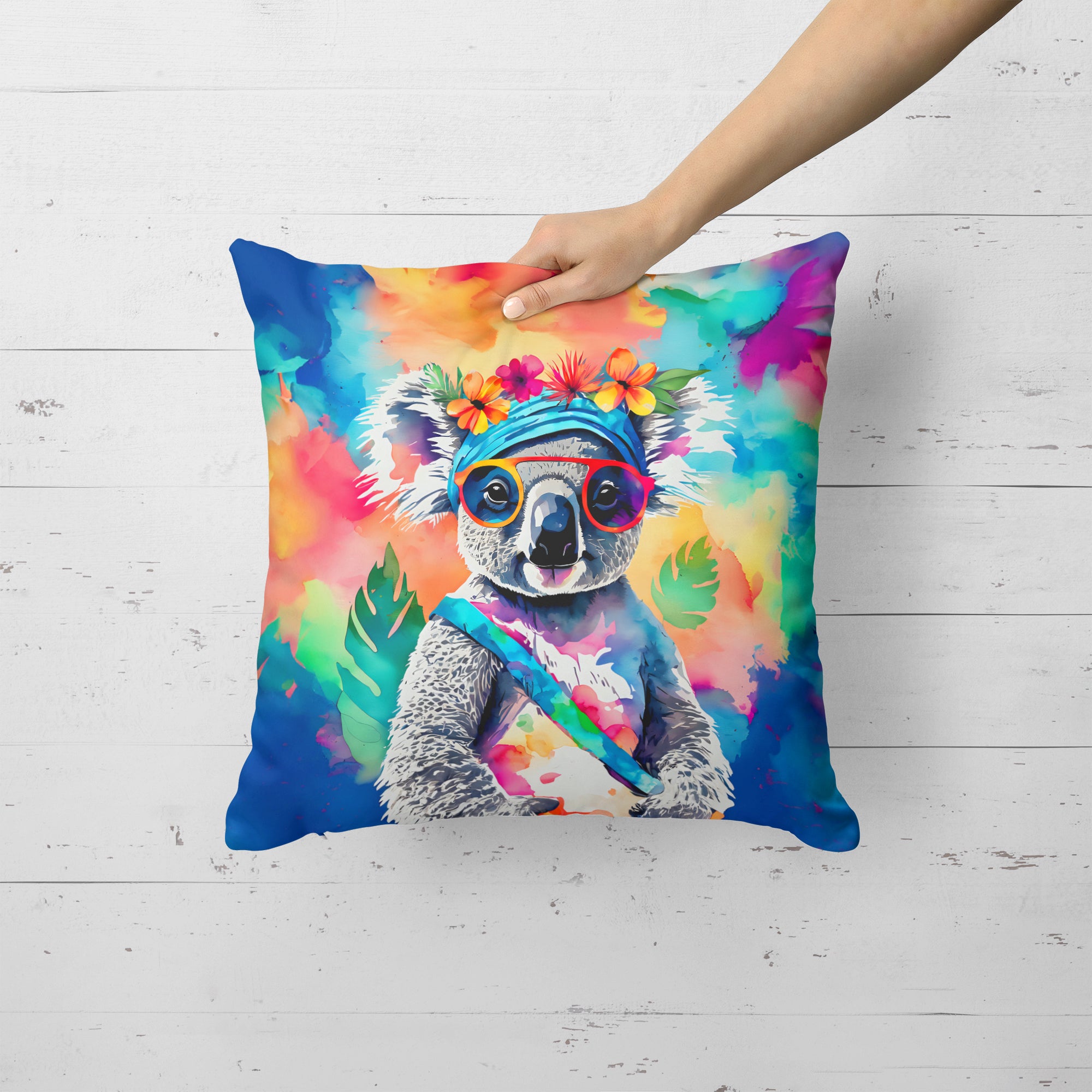 Buy this Hippie Animal Koala Throw Pillow