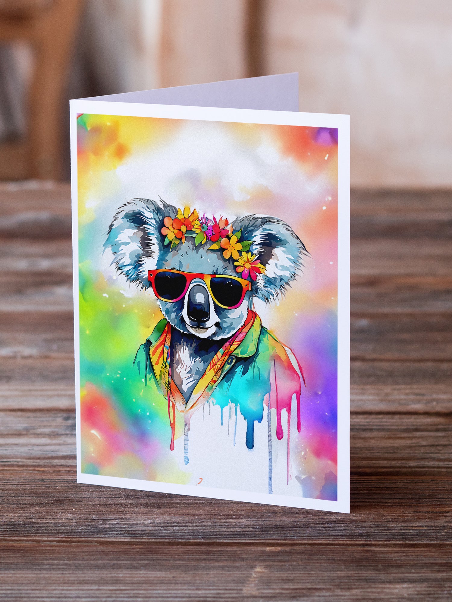 Buy this Hippie Animal Koala Greeting Cards Pack of 8