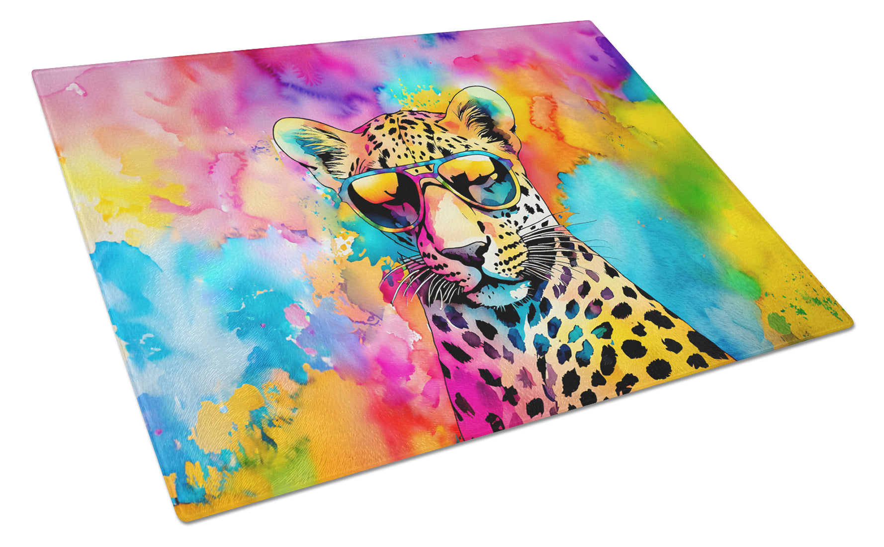 Buy this Hippie Animal Leopard Glass Cutting Board