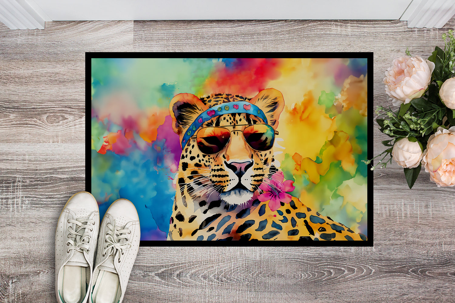 Hippie Animal Leopard Doormat