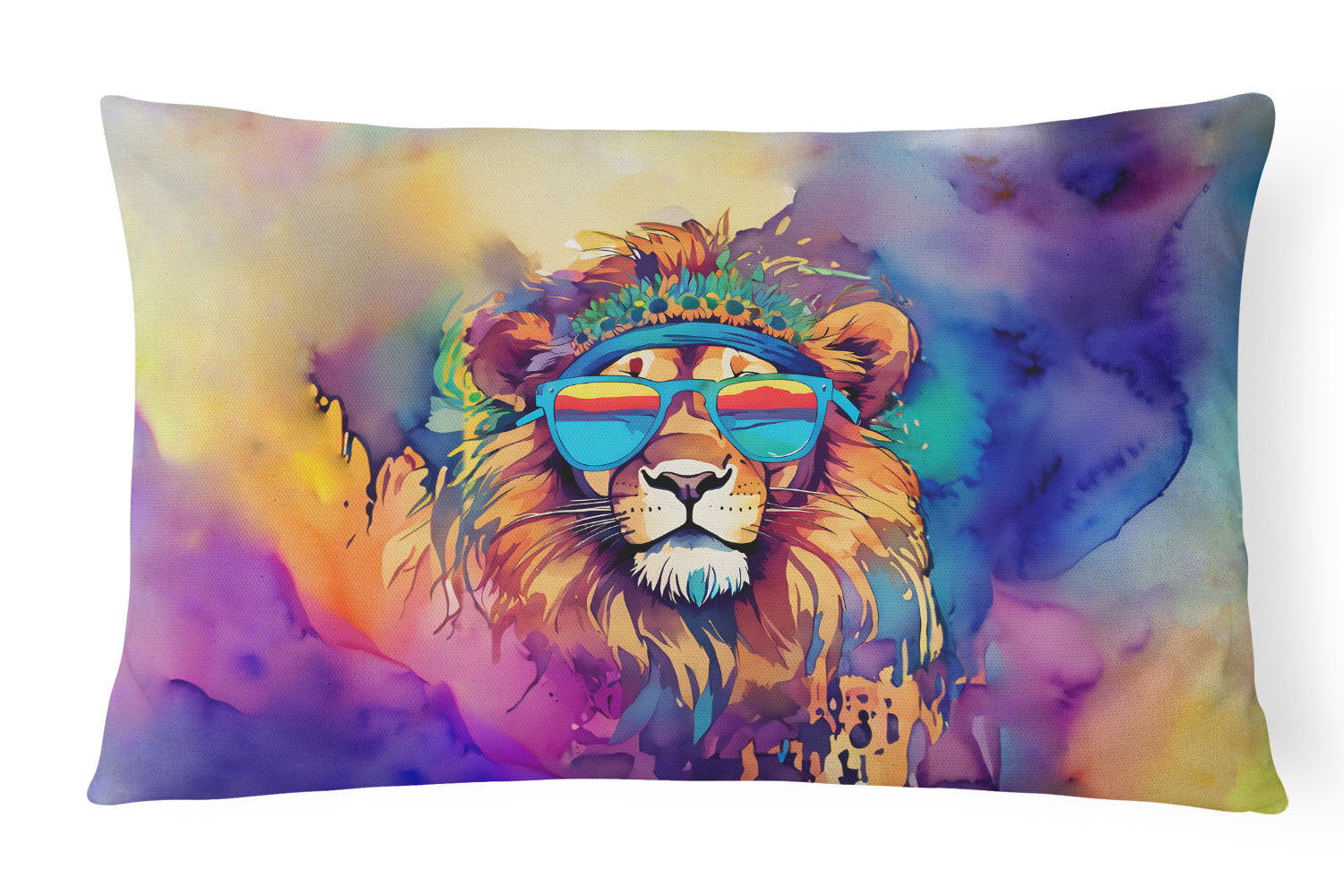 Buy this Hippie Animal Lion Throw Pillow