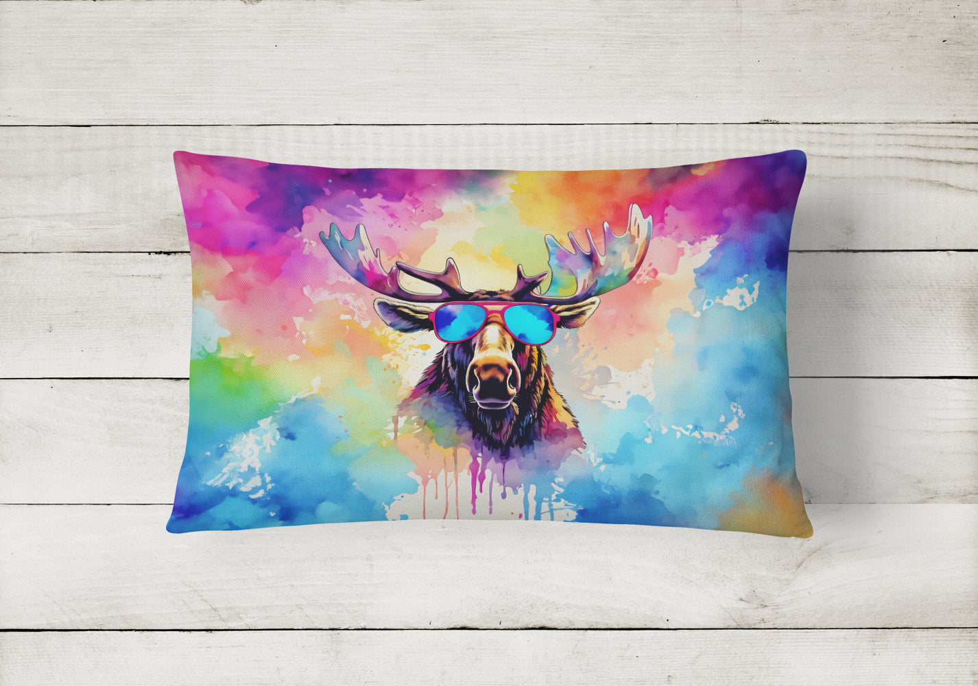Buy this Hippie Animal Moose Throw Pillow