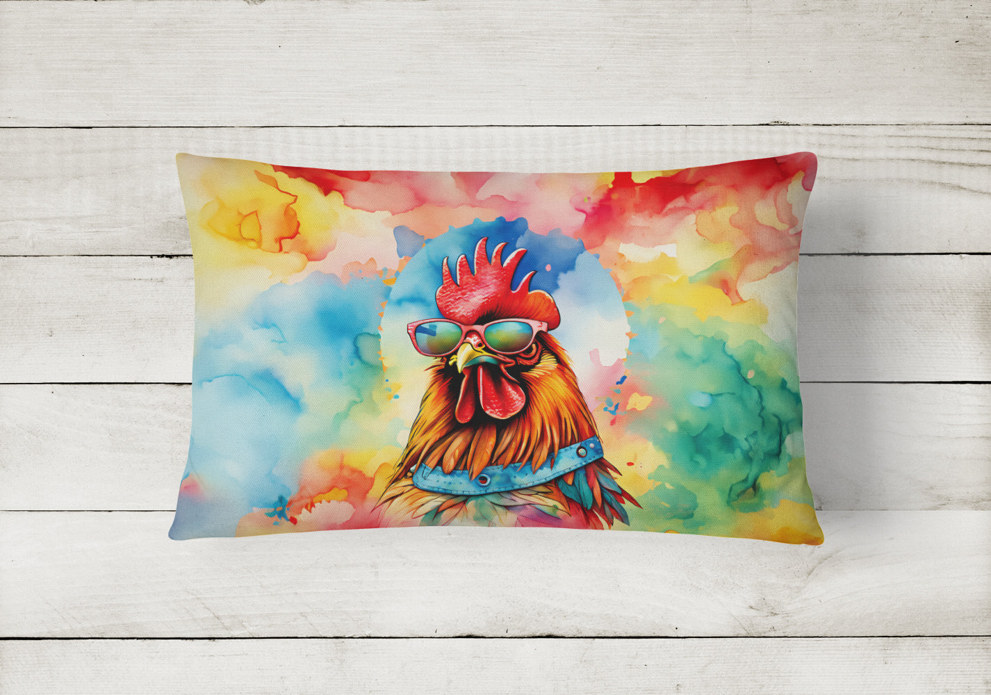 Buy this Hippie Animal Red Rooster Throw Pillow