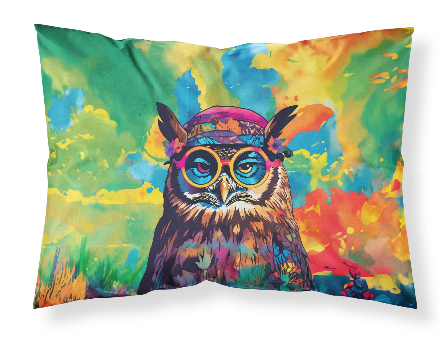 Buy this Hippie Animal Owl Standard Pillowcase