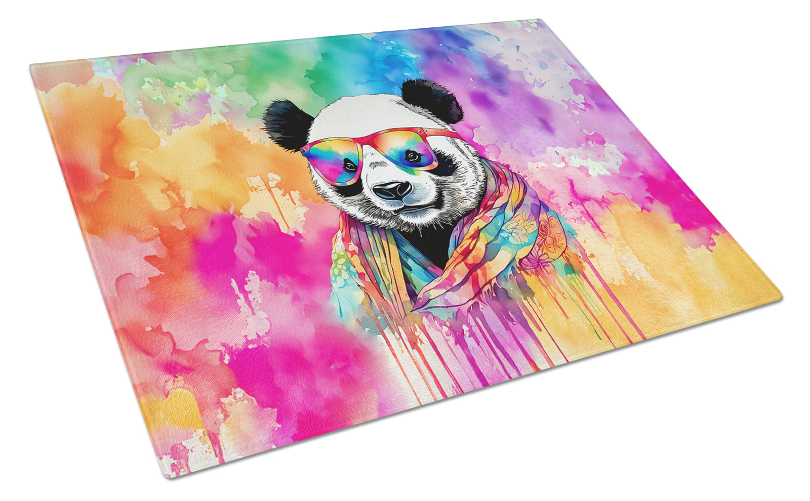 Buy this Hippie Animal Panda Glass Cutting Board