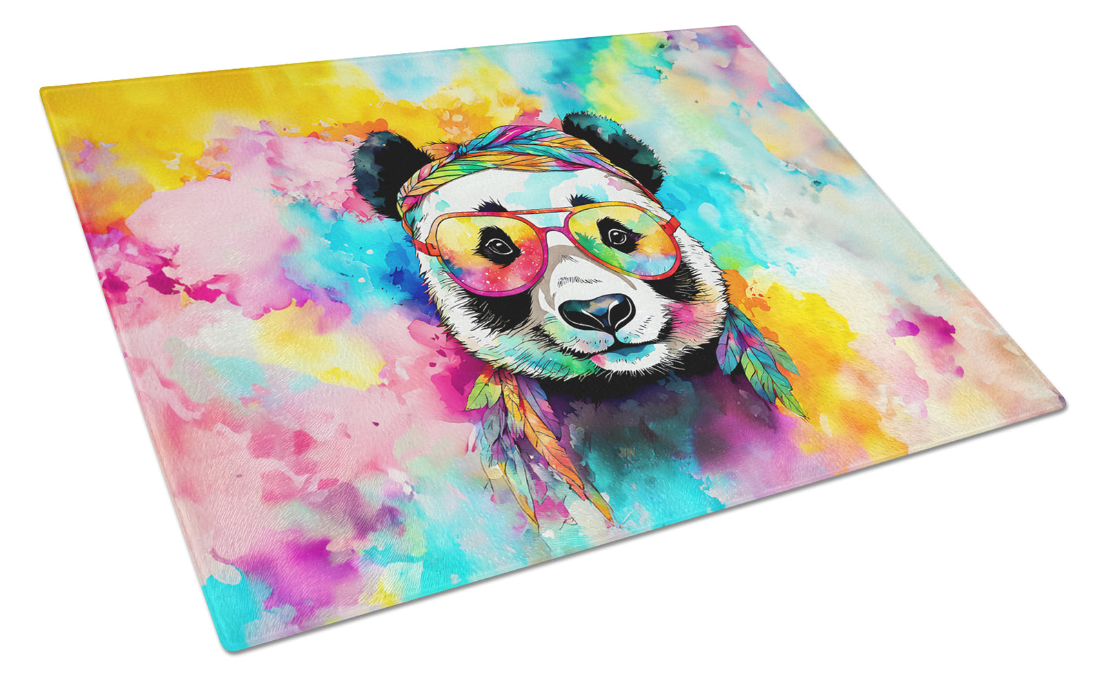 Buy this Hippie Animal Panda Glass Cutting Board