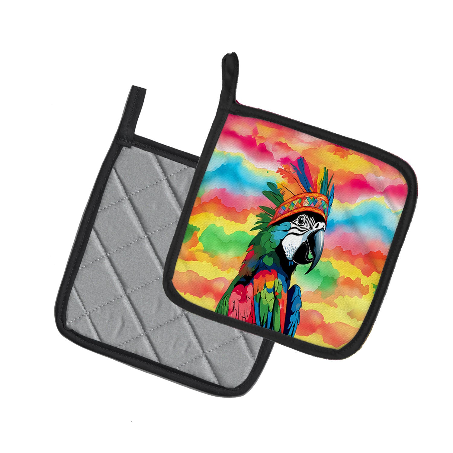 Buy this Hippie Animal Parrot Pair of Pot Holders
