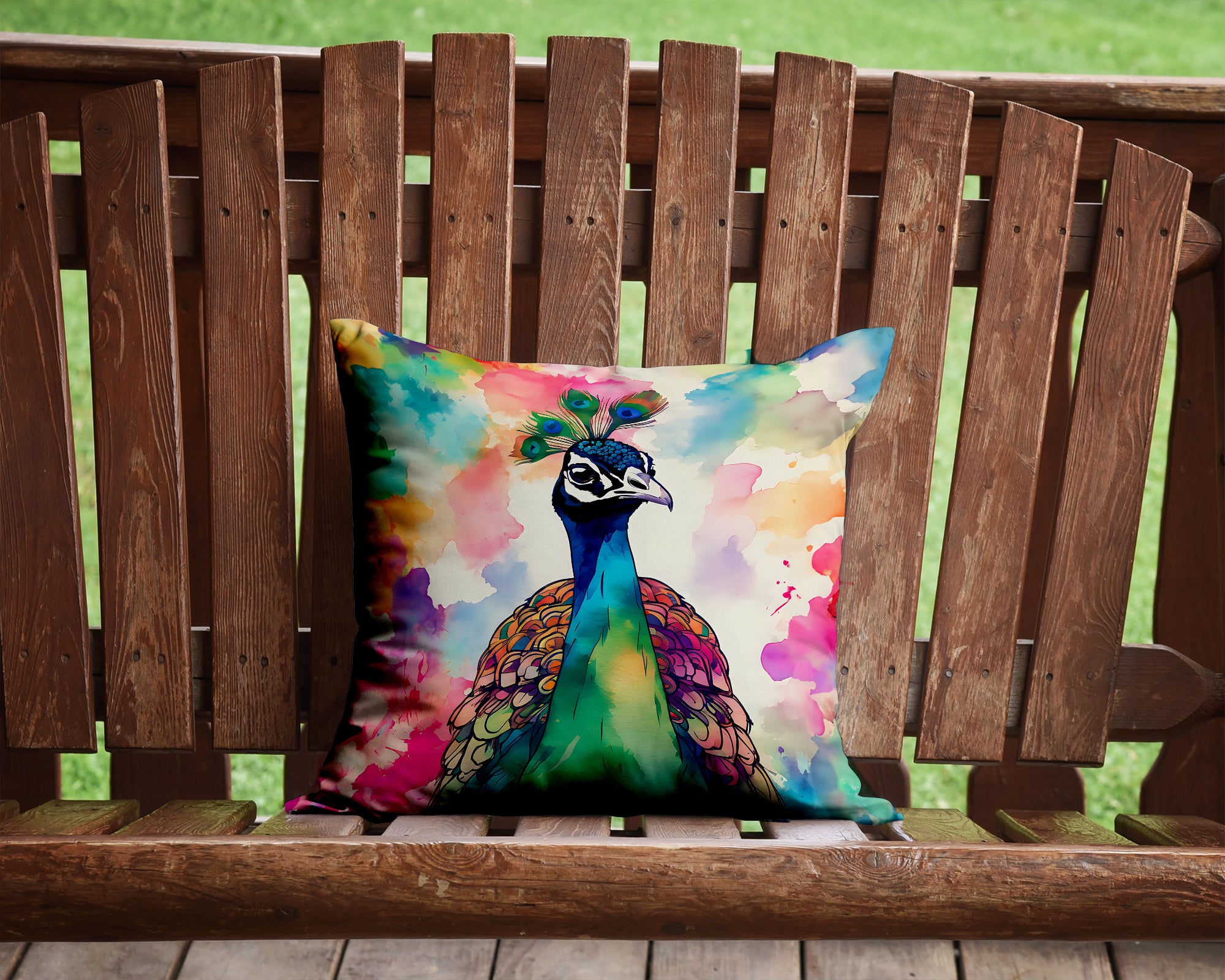 Hippie Animal Peacock Throw Pillow