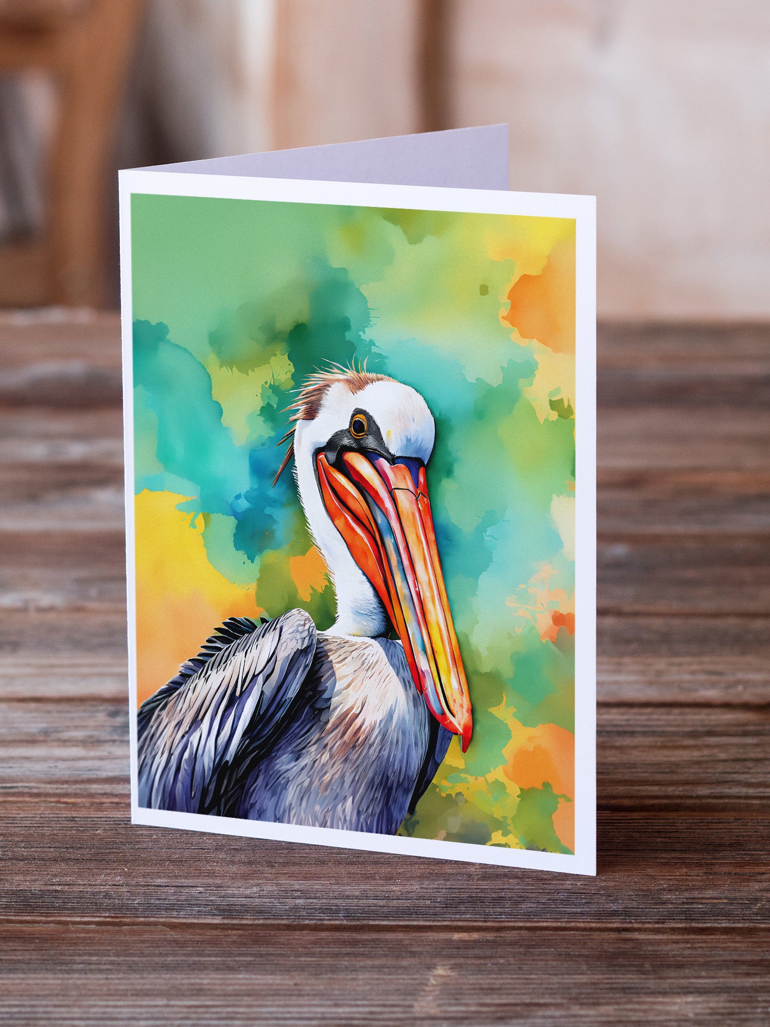 Buy this Hippie Animal Pelican Greeting Cards Pack of 8