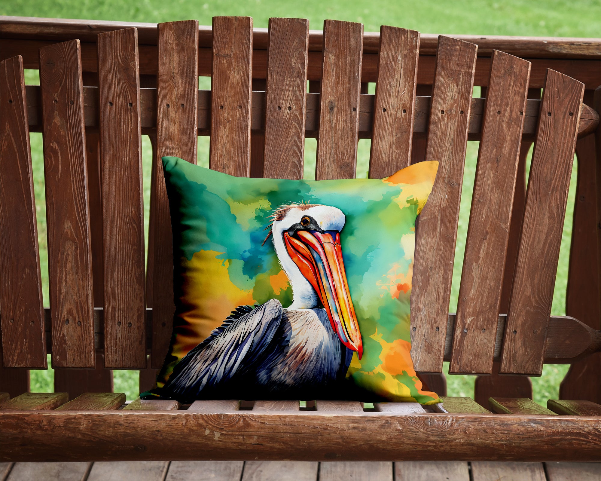 Buy this Hippie Animal Pelican Throw Pillow