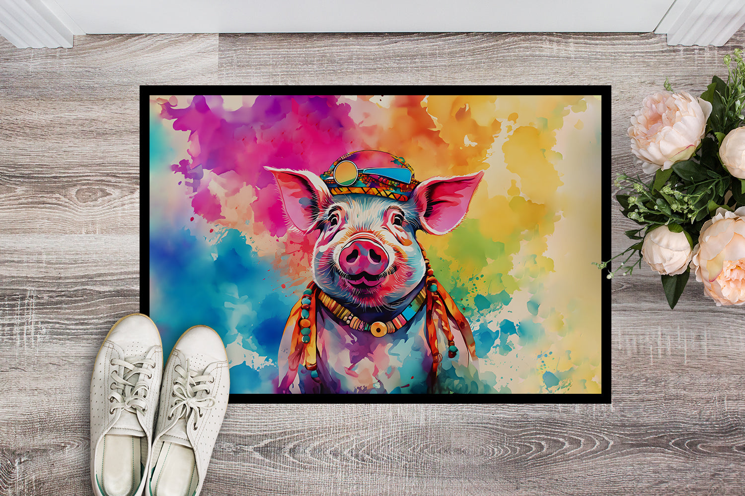 Buy this Hippie Animal Pig Doormat