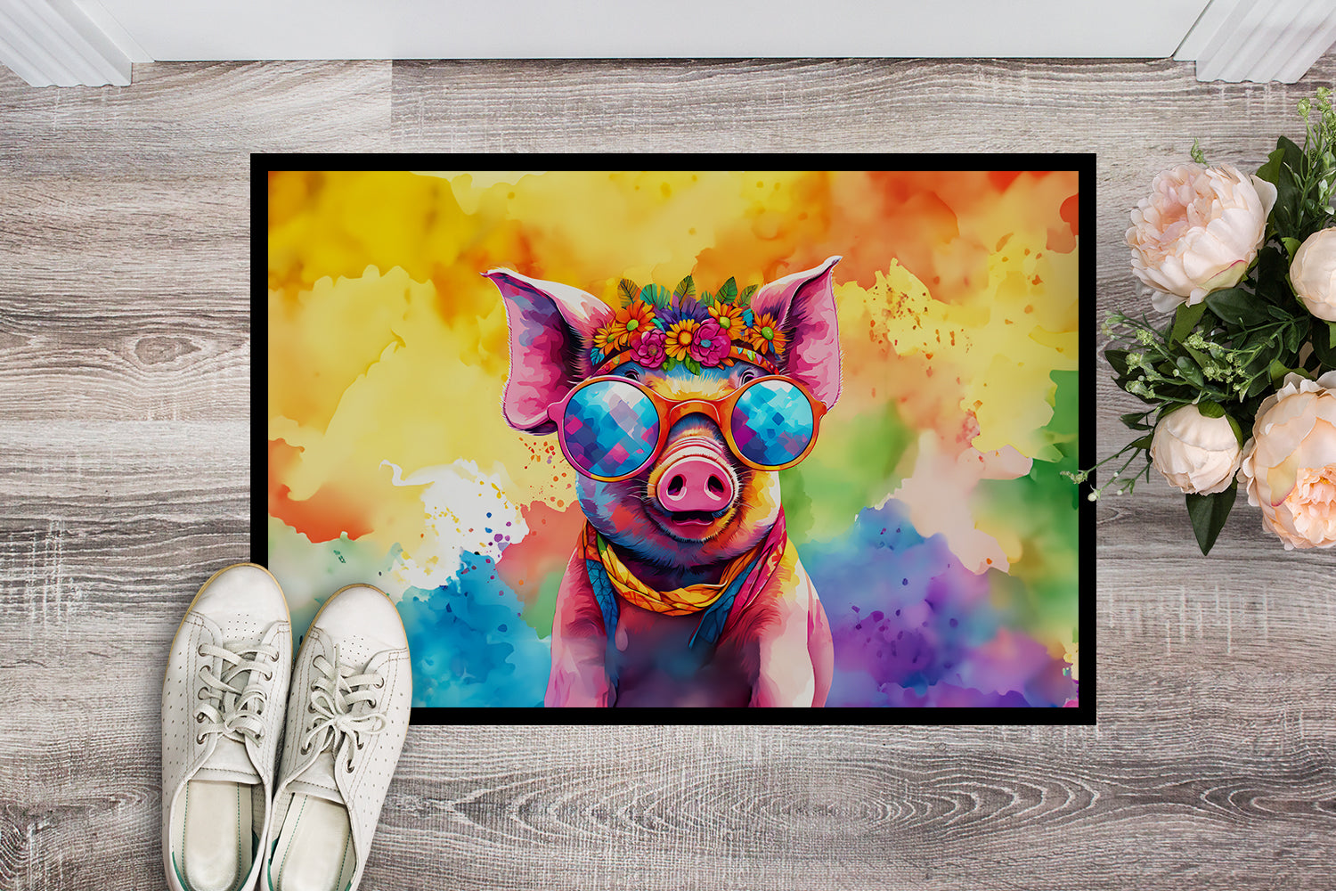 Buy this Hippie Animal Pig Doormat
