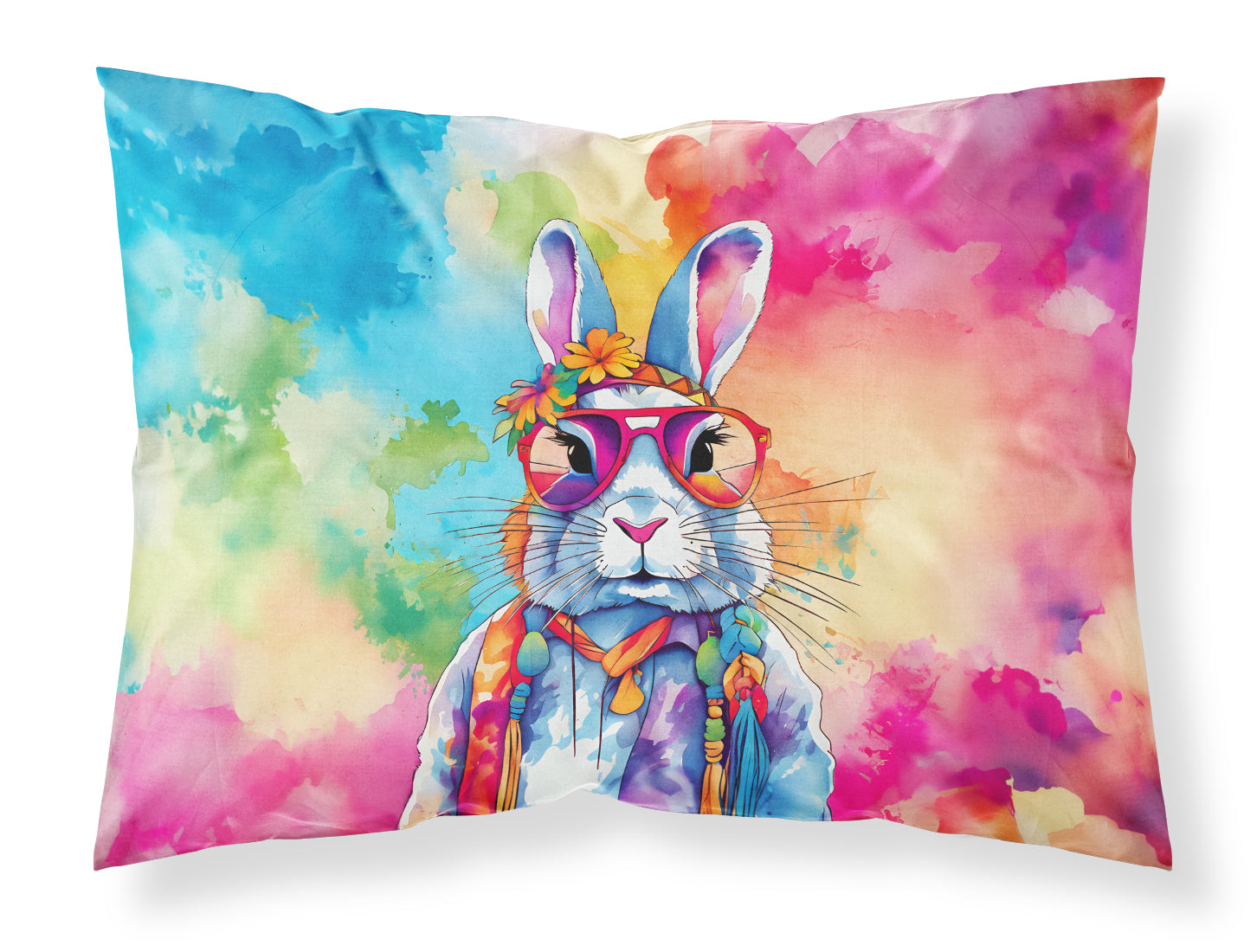 Buy this Hippie Animal Rabbit Standard Pillowcase