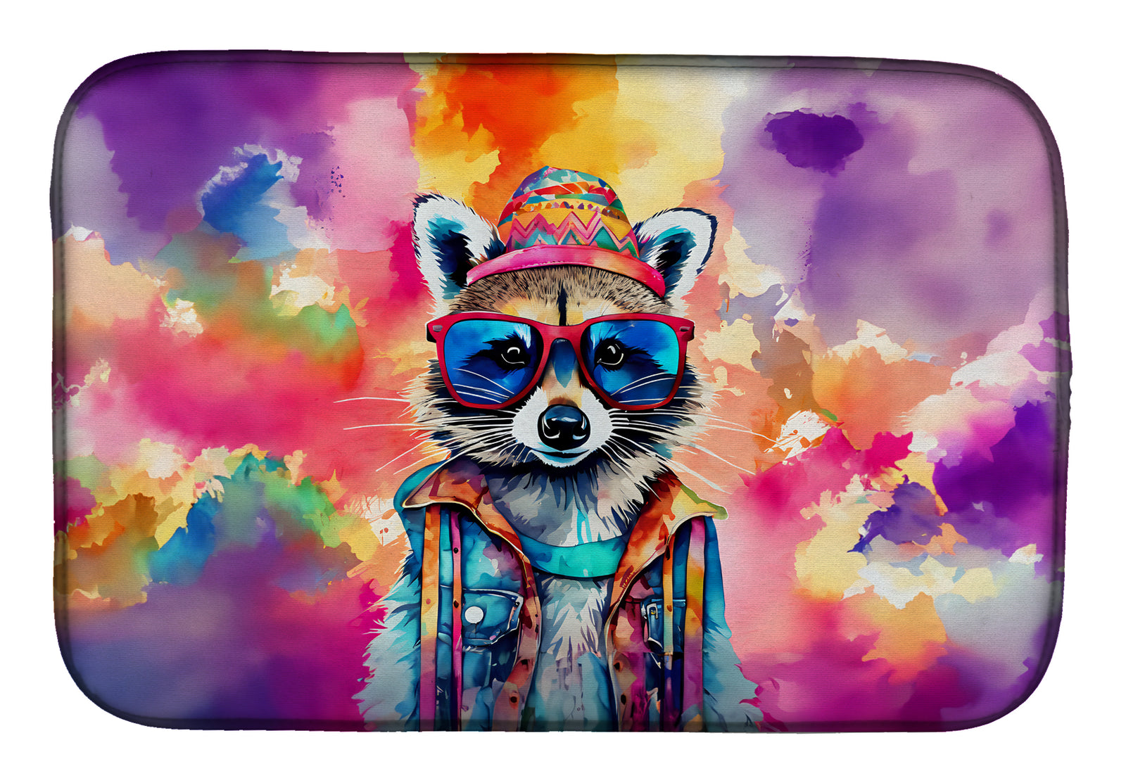 Buy this Hippie Animal Raccoon Dish Drying Mat