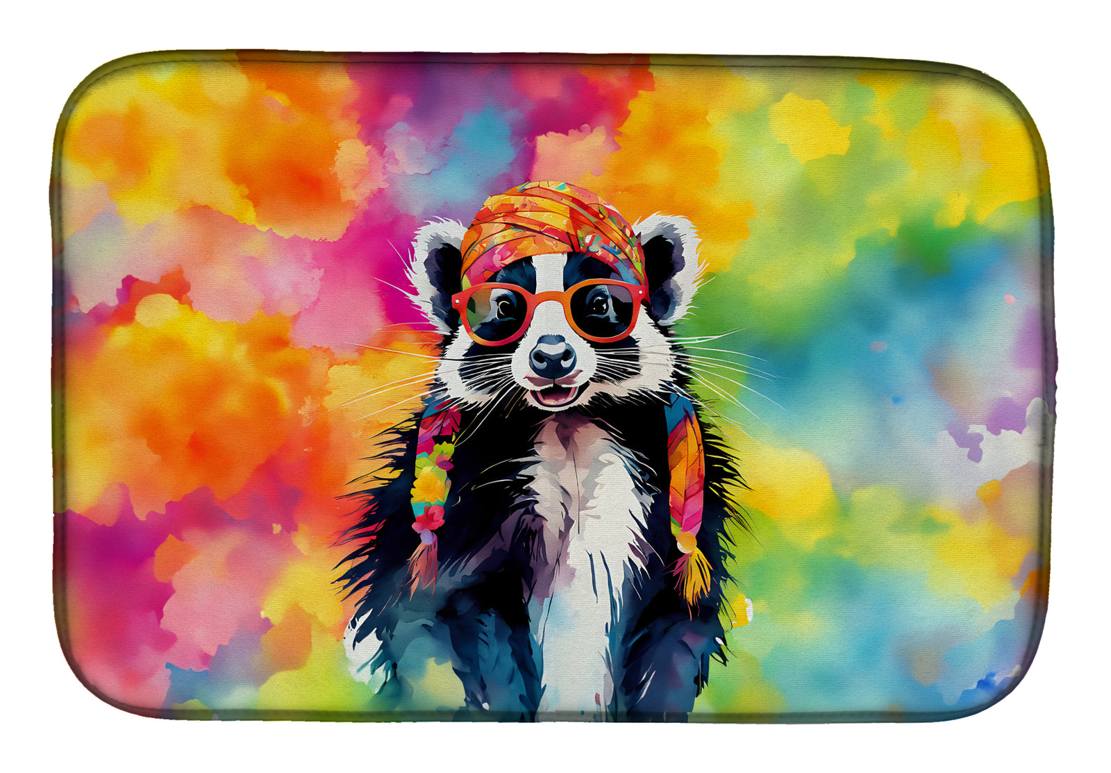 Buy this Hippie Animal Skunk Dish Drying Mat