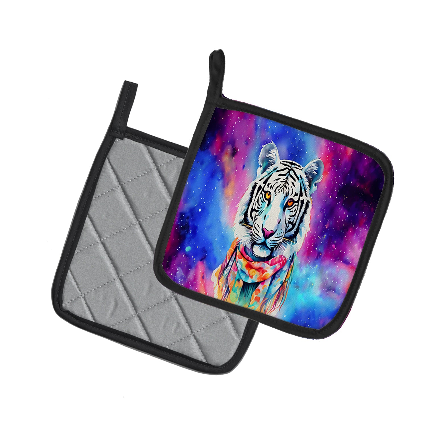 Buy this Hippie Animal White Tiger Pair of Pot Holders