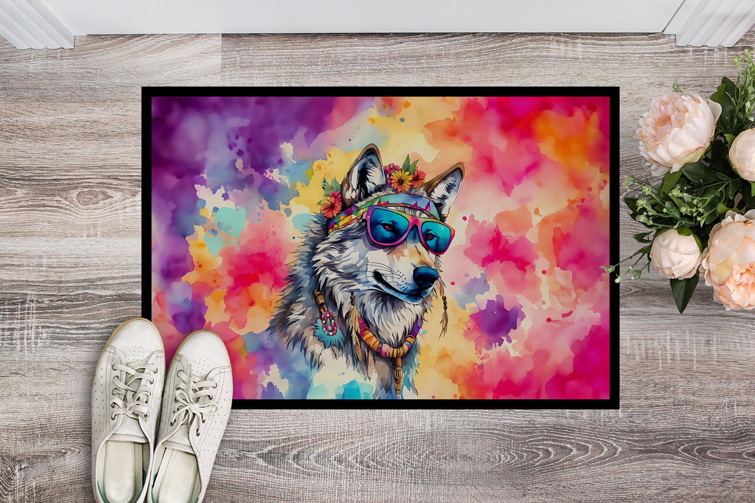 Buy this Hippie Animal Wolf Doormat