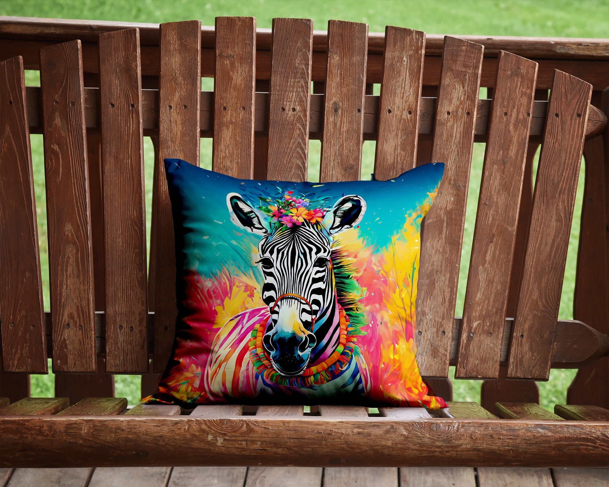 Hippie Animal Zebra Throw Pillow