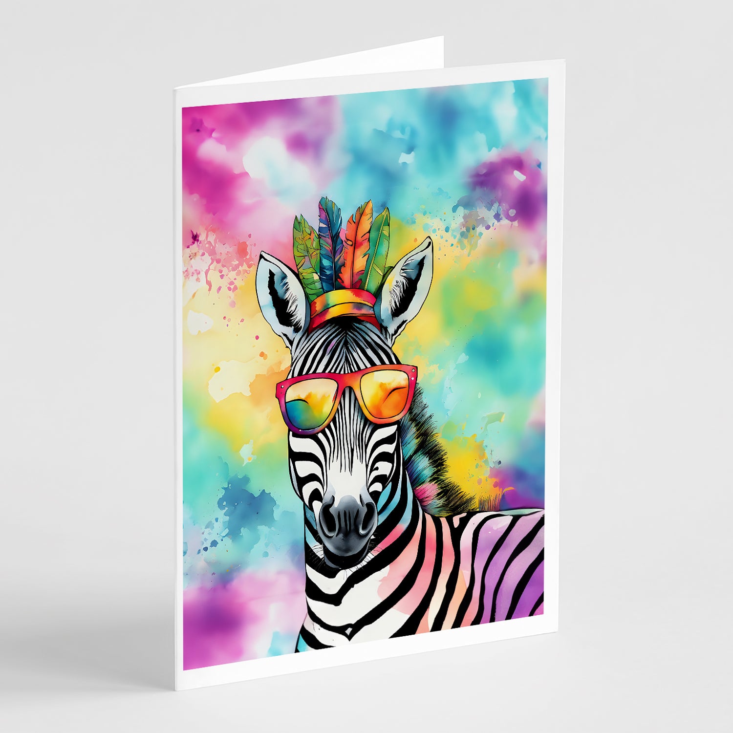Buy this Hippie Animal Zebra Greeting Cards Pack of 8