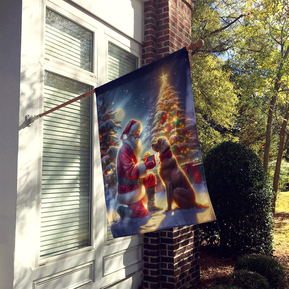 Buy this Chesapeake Bay Retriever and Santa Claus House Flag