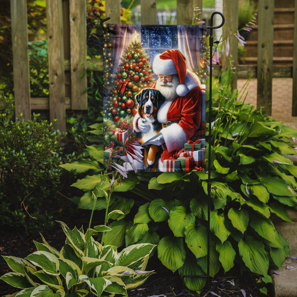 Buy this Greater Swiss Mountain Dog and Santa Claus Garden Flag