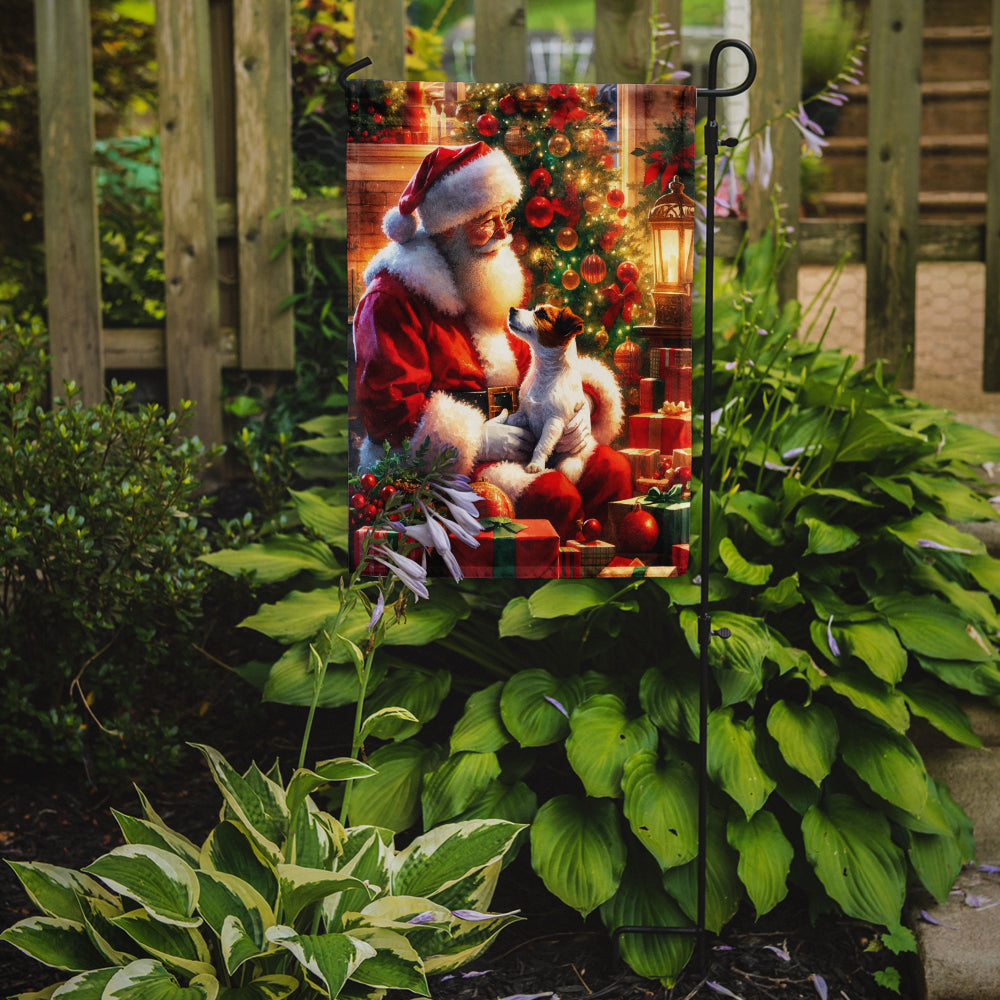 Buy this Jack Russell Terrier and Santa Claus Garden Flag