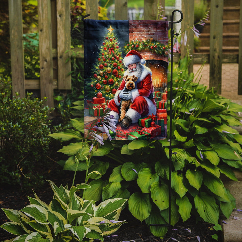Buy this Lakeland Terrier and Santa Claus Garden Flag