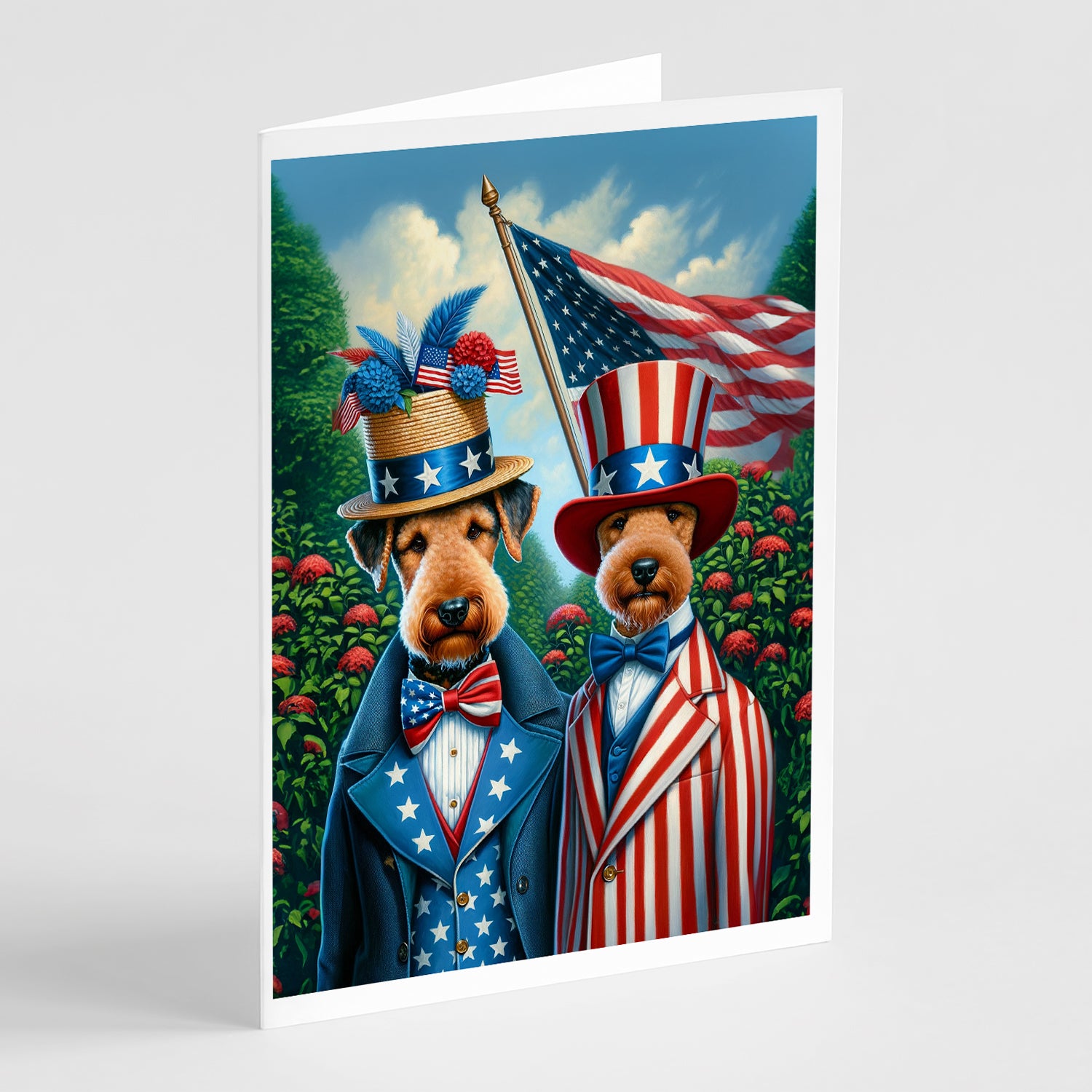Buy this All American Airedale Terrier Greeting Cards Pack of 8