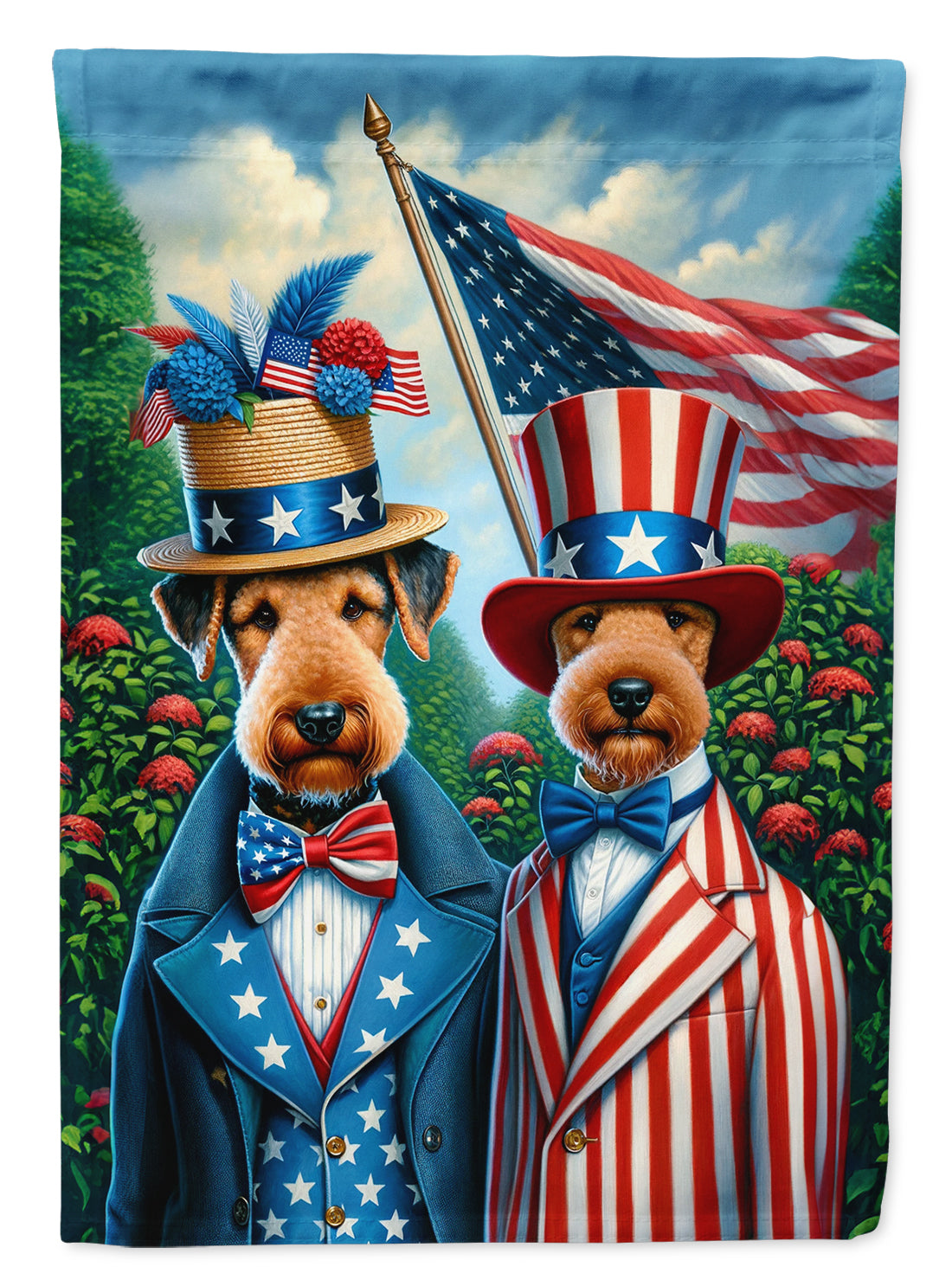 Buy this All American Airedale Terrier Garden Flag
