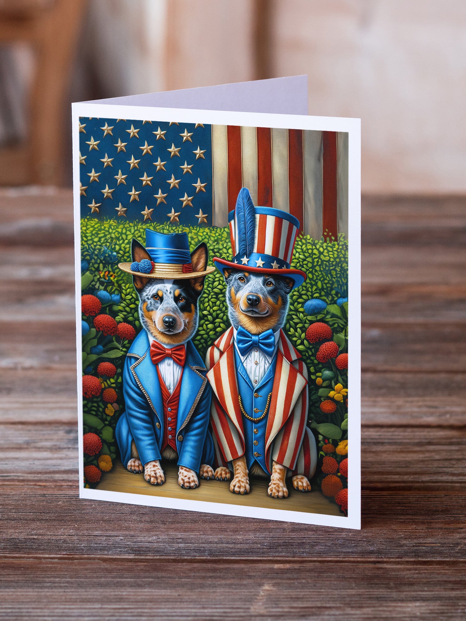 Buy this All American Australian Cattle Dog Greeting Cards Pack of 8