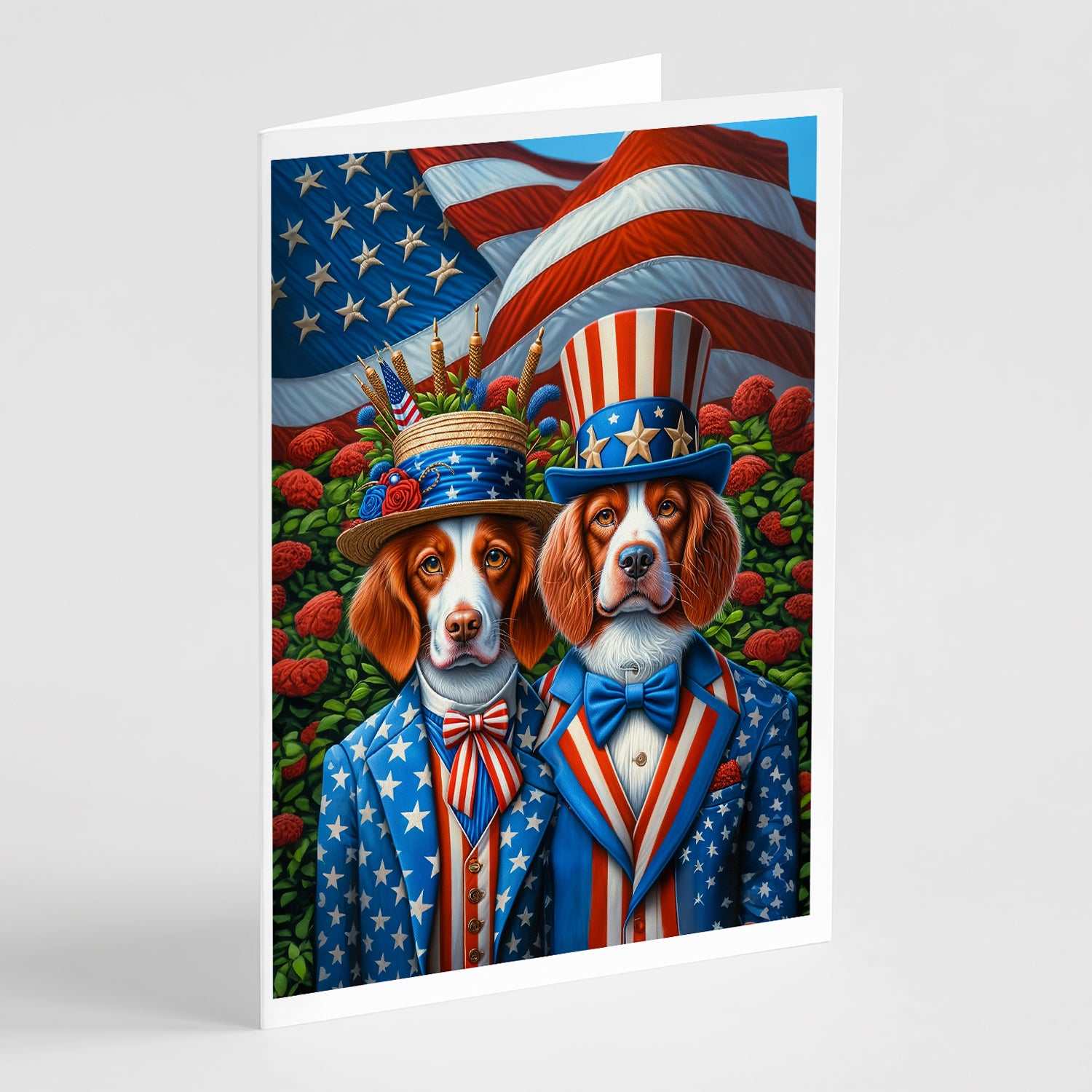 Buy this All American Brittany Greeting Cards Pack of 8
