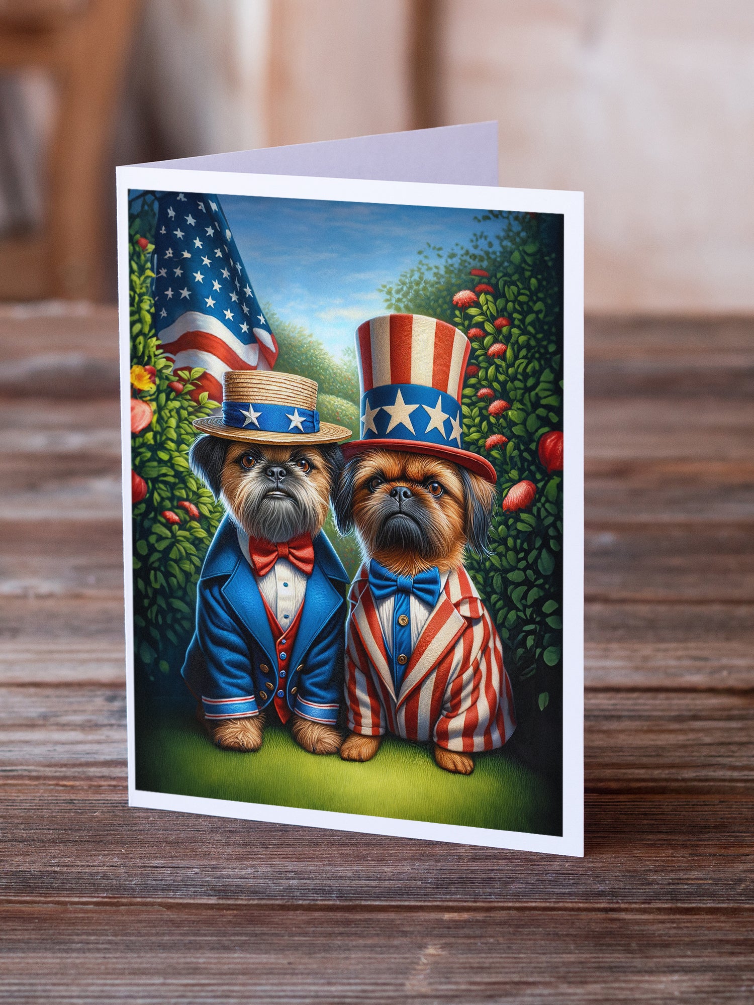 Buy this All American Brussels Griffon Greeting Cards Pack of 8