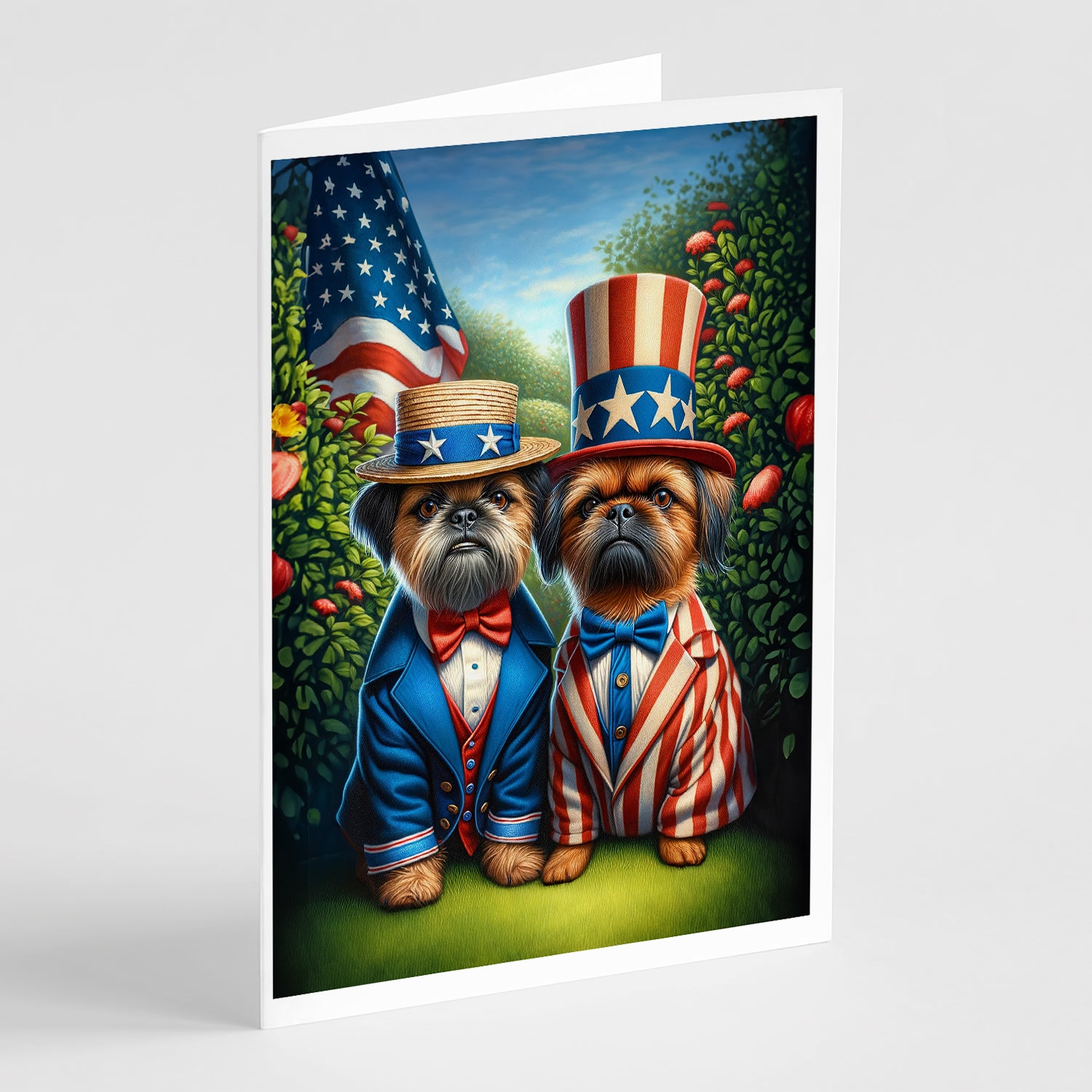 Buy this All American Brussels Griffon Greeting Cards Pack of 8