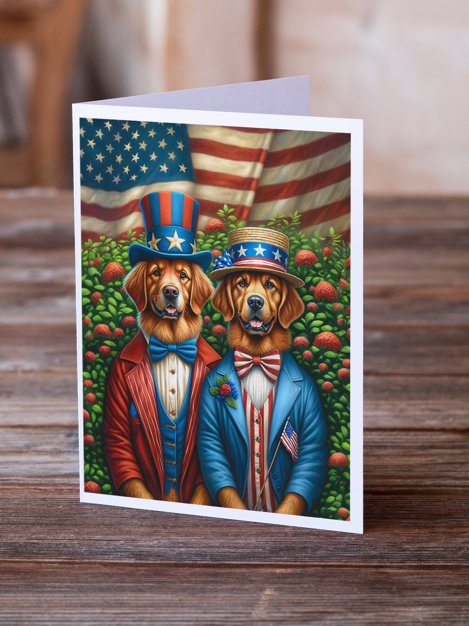 All American Chesapeake Bay Retriever Greeting Cards Pack of 8