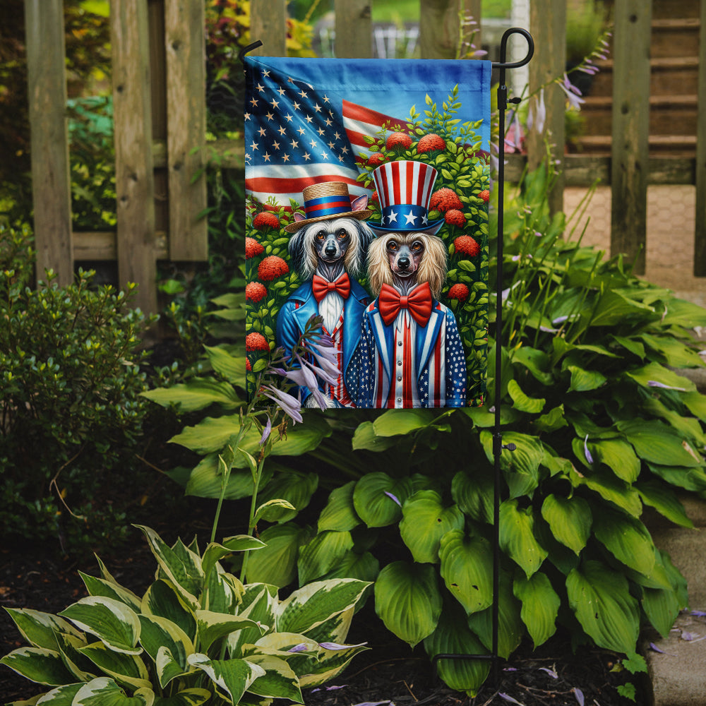 Buy this All American Chinese Crested Garden Flag