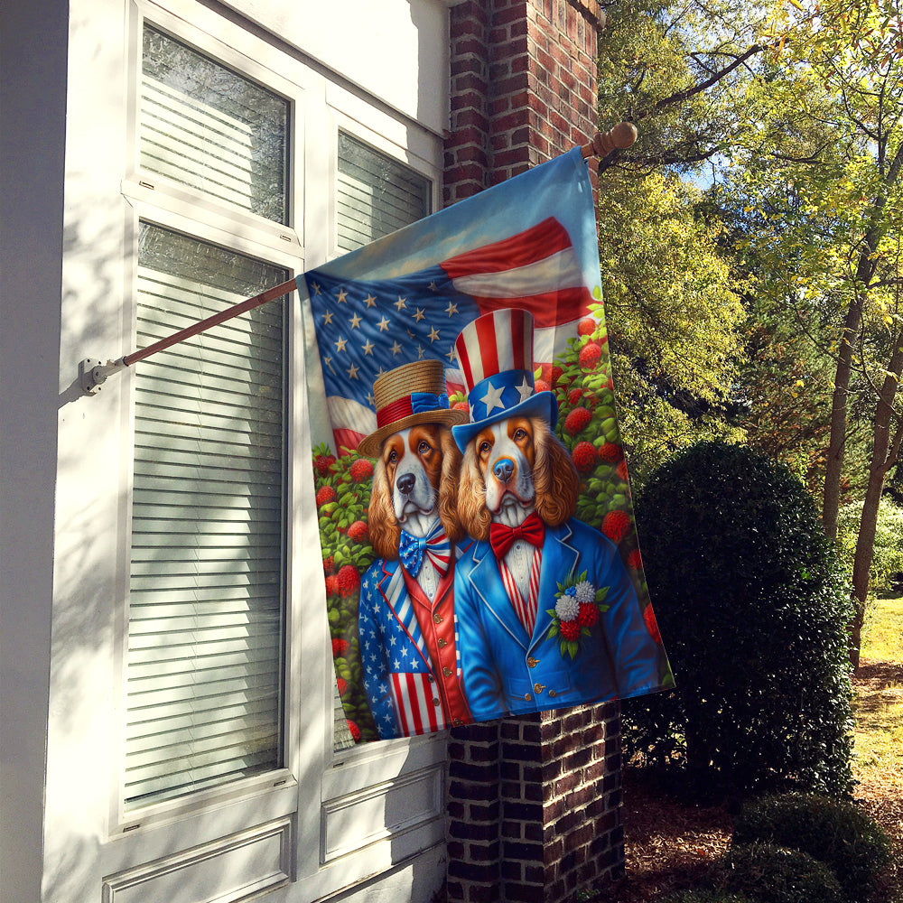 All American Clumber Spaniel House Flag
